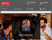 Tablet Screenshot of ambianceetstyles.com